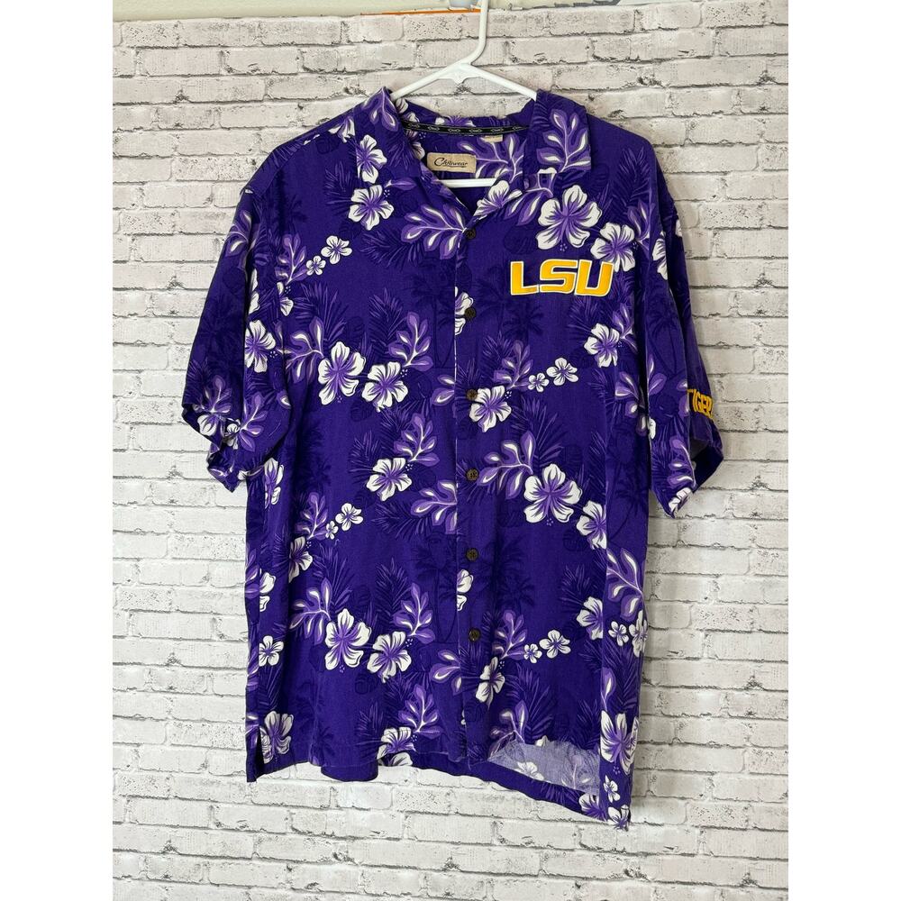 Chicka-d Men's Purple Floral Button Down Shirt